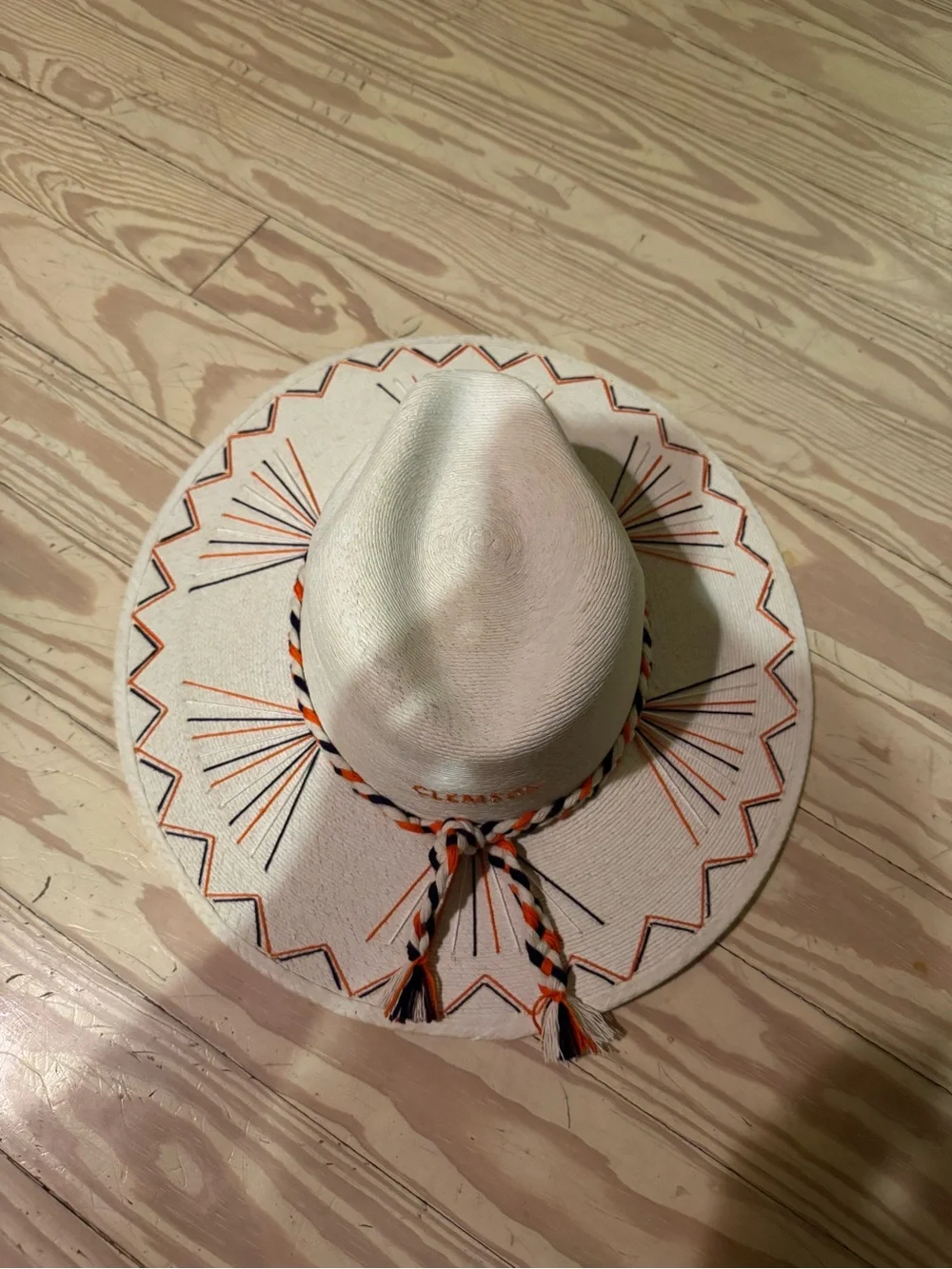 Goldie Hat Co. Custom Clemson Straw Hat
